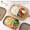 Ruhan 304 Stainless Steel Double Compartment Lunch Box, 1200ML