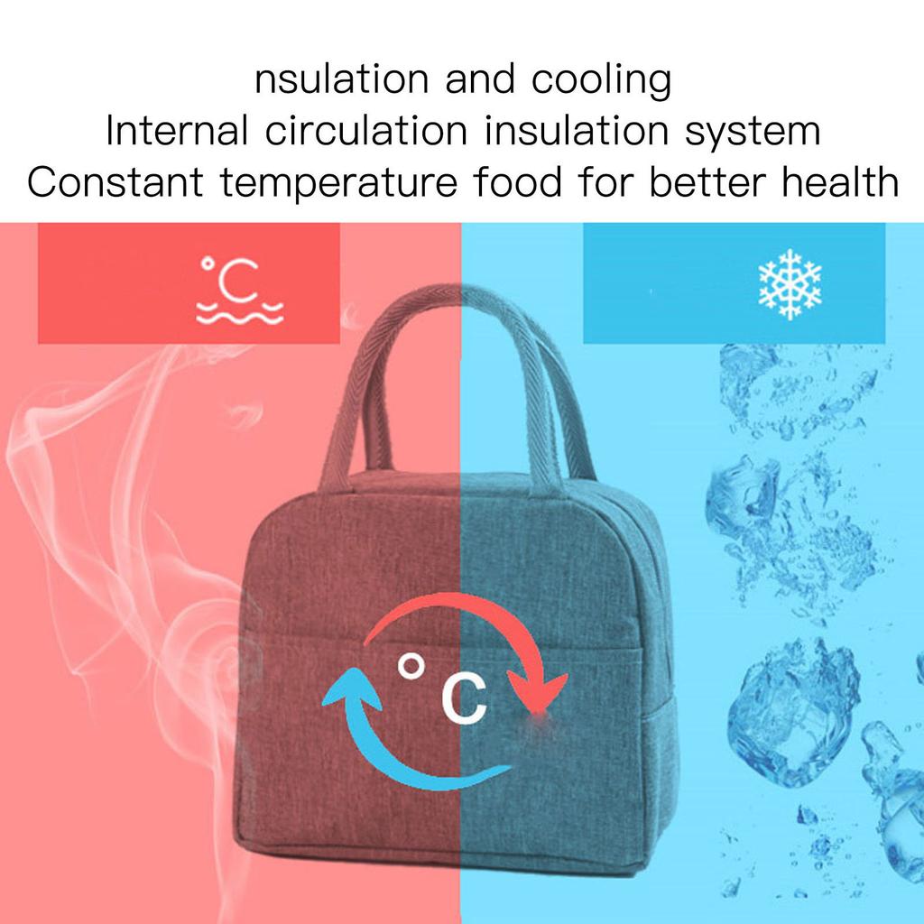Tote Lunch Bag Reusable Insulated Cooler High Capacity Waterproof for Men Women Work Picnic Beach