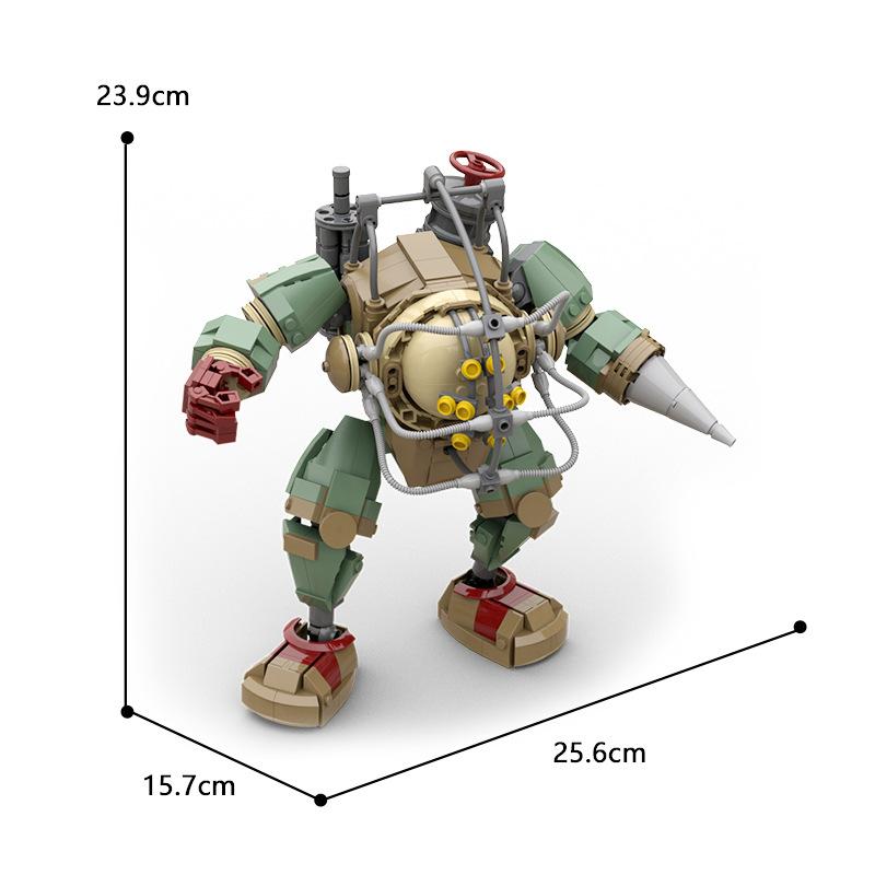 Hochwertige Heiße Mechanische Maschine Hochwertiges Bioshocked Hochwertige Action Hochwertige Figur Hochwertiges Großes Hochwertiger Papa Hochwertiges gray