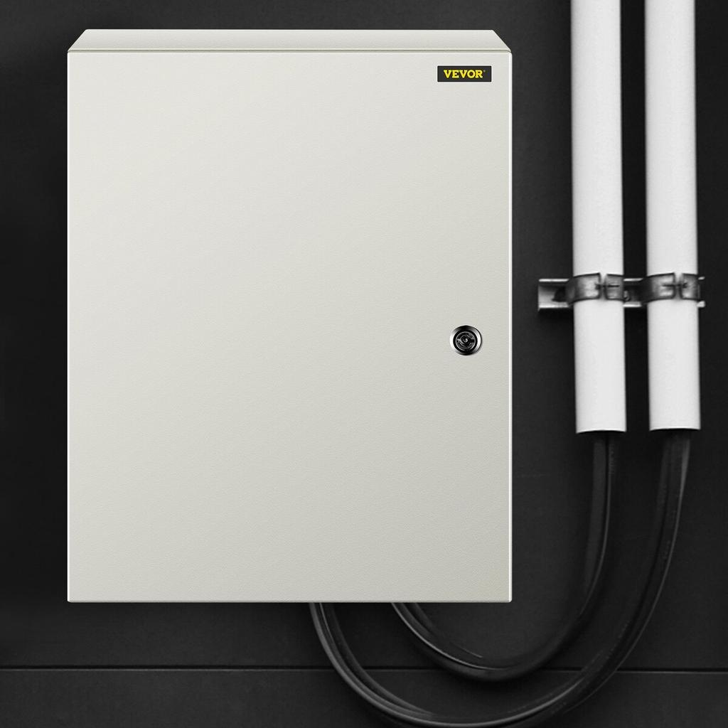 NEMA Steel Enclosure, 20 x 16 x 6\'\' NEMA 4X Steel Electrical Box, IP66 Waterproof & Dustproof, Outdoor/Indoor Electrical Junction Box, with Mounting