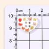 Heart Pattern Button Set for DIY Crafts: Cute Handmade Sewing, Clothing Decor, Hair Ties, Bracelets, and Charms