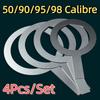 4Pcs 50/90/95/98 Calibre Milk Tea Cup Rings Rust-proof Stainless Steel Gaskets  Coffee