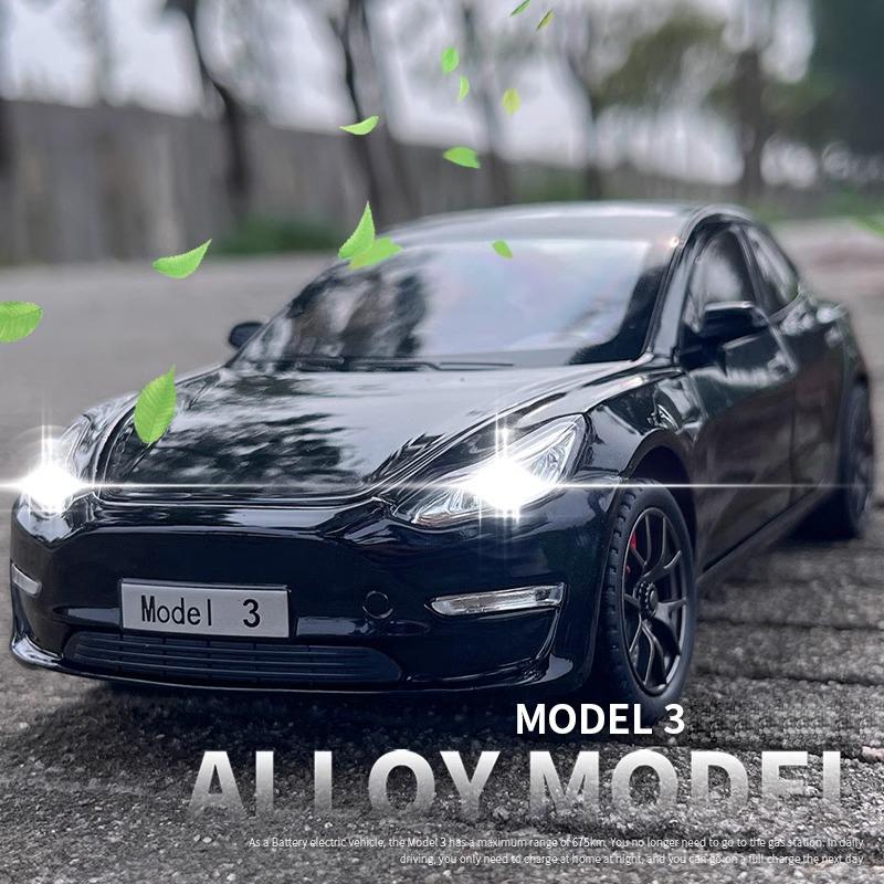 1:24 Model 3 Premium Electric Sedan Alloy Metal Diecast Model Car Home Decoration And Computer Desktop Ornaments Holiday Present