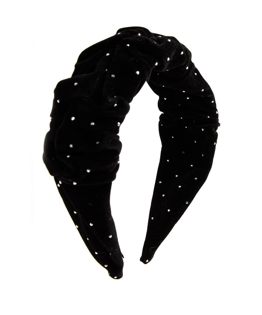 Has Hfs041 Volume Dot Velvet Hairband