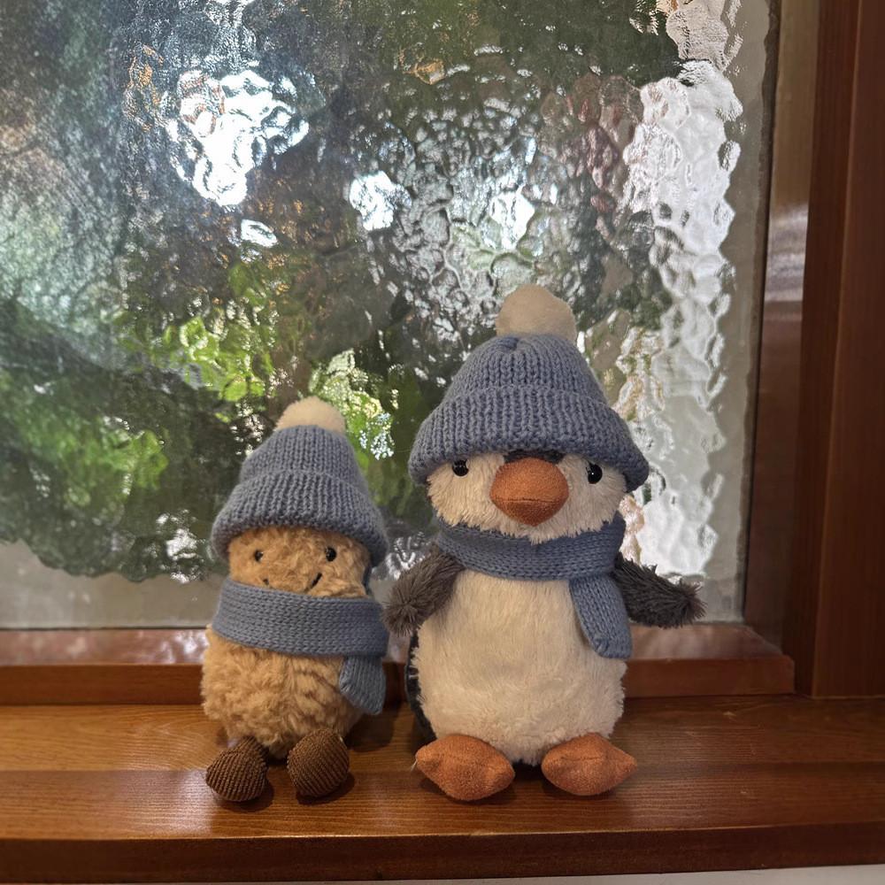 Peluche Pinguino di Peanuts con Cappello e Sciarpa per Bambini e Bambine