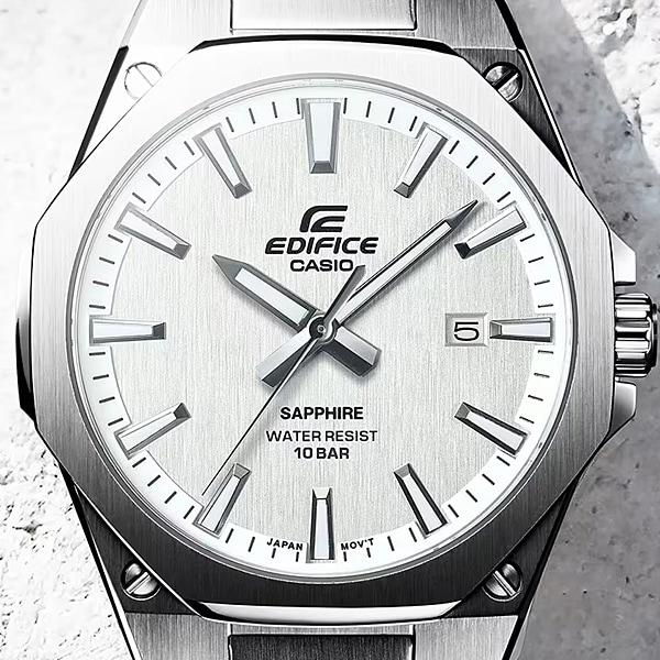 Casio Men's EDIFICE EFR-S108DJ-7AJF [EDIFICE 3-Hand Analog Mens Metal Band] Round Watch Silver
