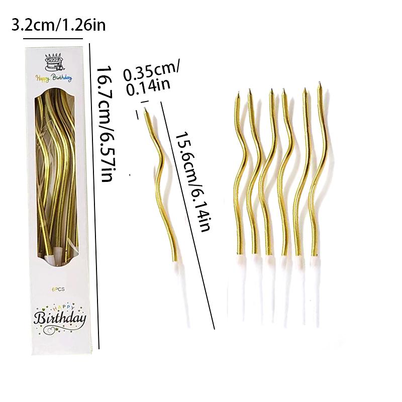 1/3Set Creative Curve Birthday Cake Candles Christmas Party Cake Baking Supplies Decoration Halloween Romantic Candles