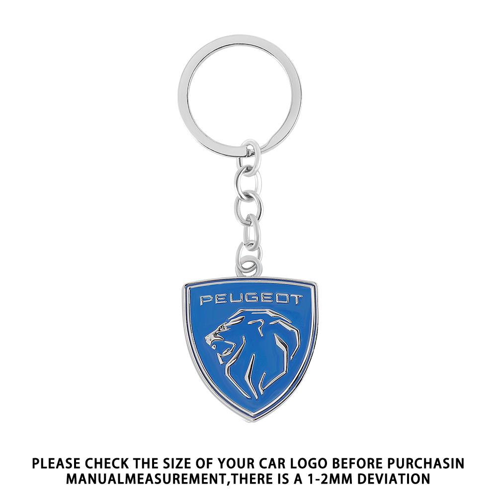 2026 Het Bilklistermärke 3D Metall Lejon Nyckelring Bilnyckelring Tillbehör För Peugeot 207 3008 206 208 308 307 407 508 2008 5008 10