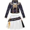 Girls Party Carnival Idol Roleplay Suit Fashion Shorts+top+jacket Three-piece Set 2026 Spring Birthday Party Costume Kids