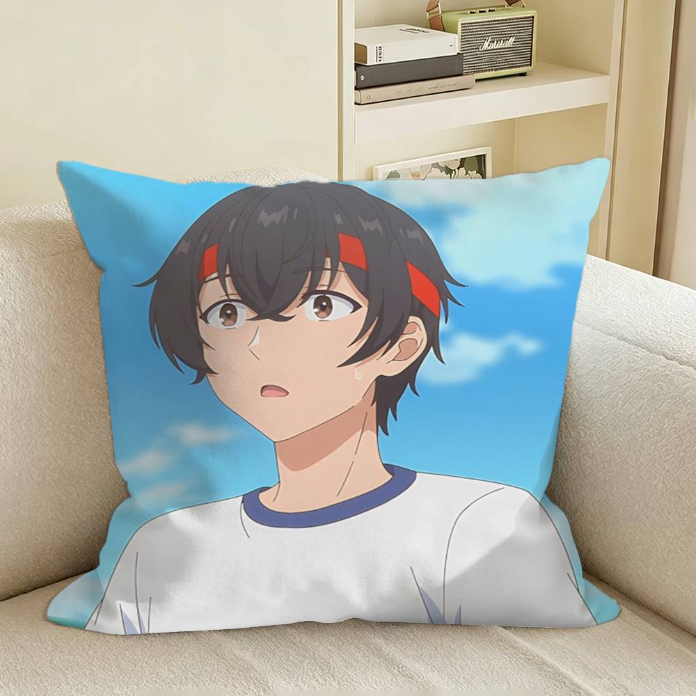 Ryuto x Runa Anime Kimizero Square Sofa Pillow Cover Solid Color Living Room Home Decor Cushion Case