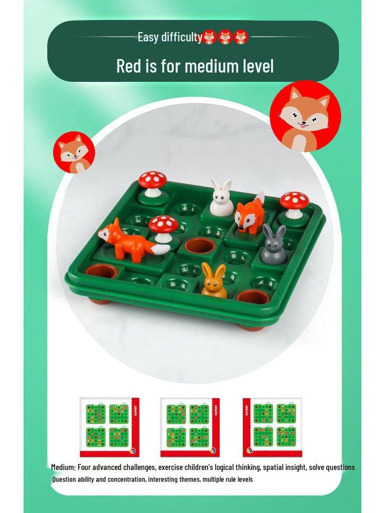 Little Darling Rabbit Jump: Kids' Educational Toy for Logic & Spatial Thinking, Perfect for Parent-Child Play.