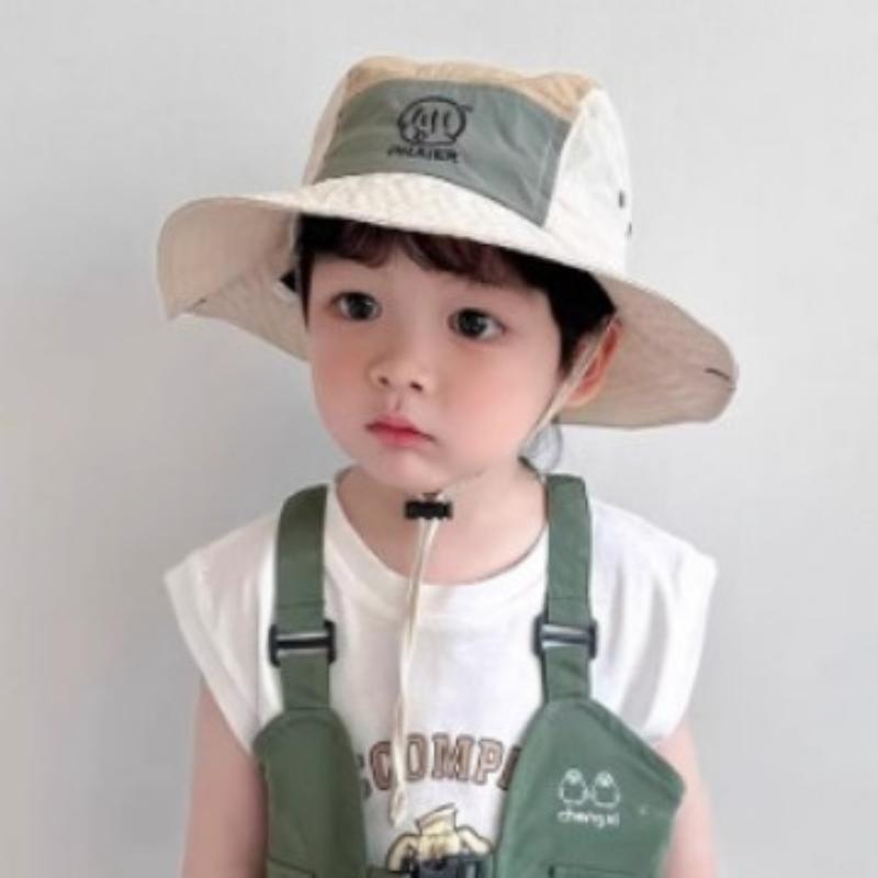 Kids Wide Brim Bucket Hats Quick Drying Thin Mesh Sun Hat Adjustable Drawstring for Summer Holiday Seaside Vacation