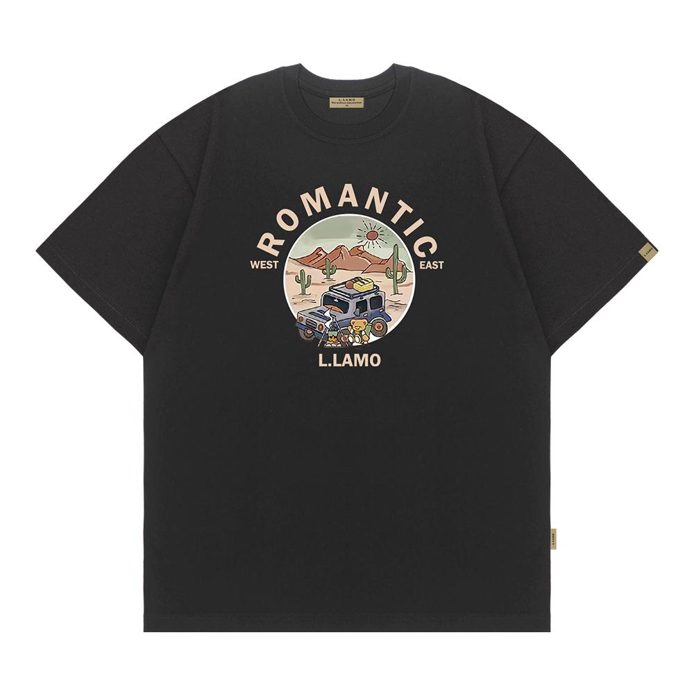 Ellamo Romantic Desert Oversized Short Sleeve T-Shirt