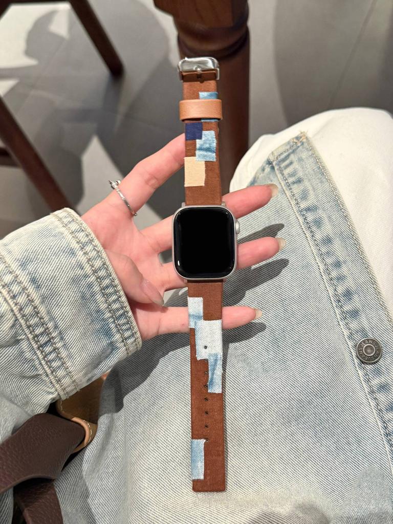 Superior Leather loop band For Apple Watch women 44mm 40 45 41 49 42 38 Series 11 10 9 8 SE 7 6 5 4 3 Strap