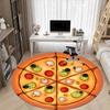 1pc Pizza Slice Office Round Area Rug, Under Office Chairs Bedroom Living Room Home Decor, Room Deco, Available In Various Sizes