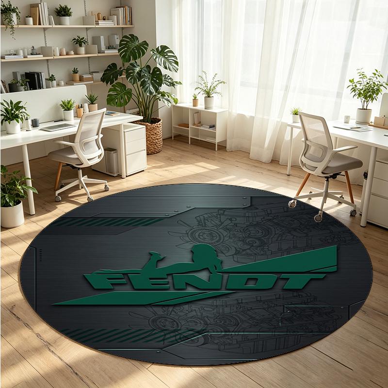 Fendt Printed Round Crystal Velvet Rug Soft Non Slip Floor Carpet For Bedroom Holiday Gift
