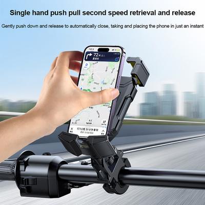 Držák na telefon na kolo Motocyklový telefon Vysoká stabilita proti otřesům Univerzální 360stupňový nastavitelný držák na mobil