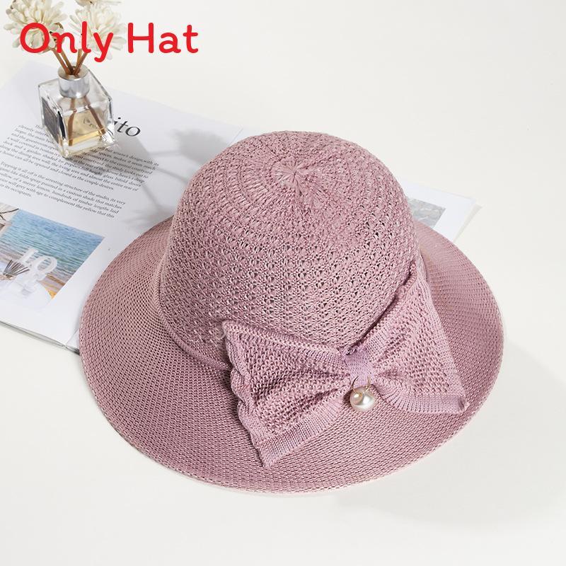Summer Sun Hat With Wide Brim Breathable Straw Hat For Outdoor Beach Vacation