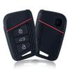 3 Button Silicone Remote Car Key Case Cover For Vw Passat B8 Skoda Kodiaq Superb A7 Car Keyless Fob Shell Holder Protector