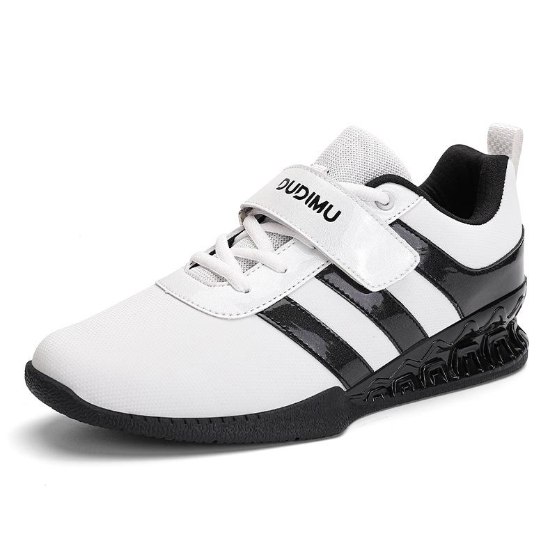 

Black Golden 3cm Heel Men Balance Weight-lifting Boots Gym Comprehensive Training Shoes with Hook Loop Suqte Power Lifting 40