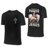 Custom Jesus Catholic Cross T Shirt Men Short Sleeves Pure Cotton Tshirt Christian Religious Tee Tops Streetwear Tshirt