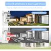 4K 8MP Dual-lens PTZ Wifi Tuya Smart Outdoor Home Security Dual Screen Camera HD Night Vision CCTV Video Surveillance