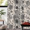 1pc Vintage Flower Printed Waterproof Shower Curtain With 12 Plastic Hooks, Bathroom Divider, Bathroom Decor Window Curtain