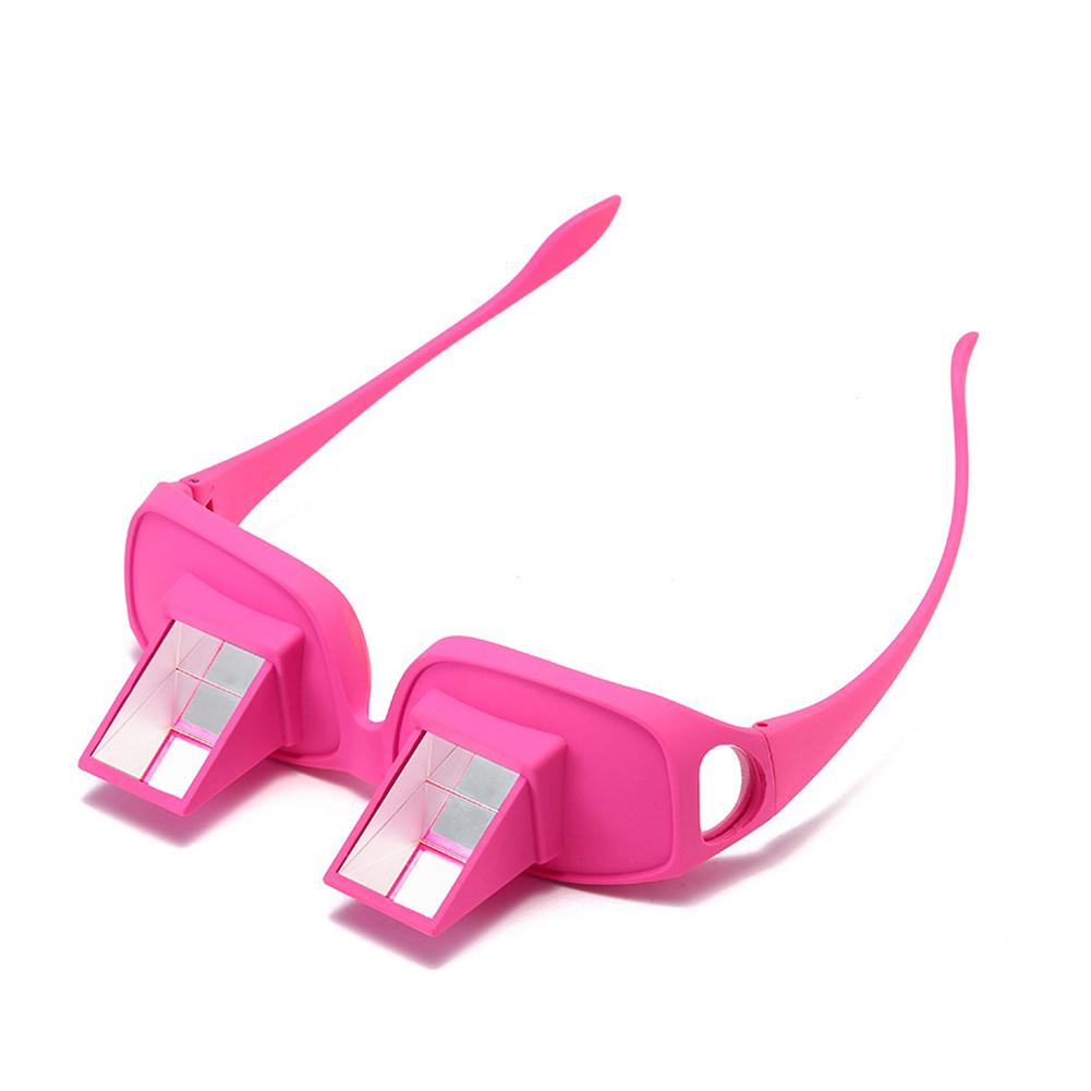 

Красочные Ленивые Призматические Перископ Горизонтальные Очки Очки Ленивые Очки Для Чтения Лежа Кровать Чтение Просмотр HD Очки Для Чтения розы красного