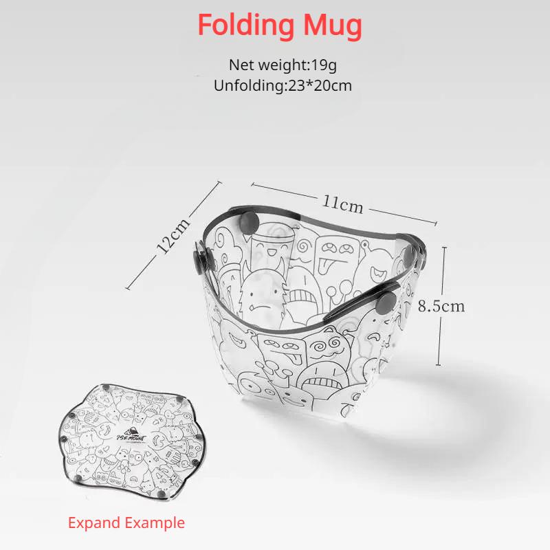 

Outdoor Foldable Bowl Heatproof Plate with Snap Food-Grade Cup Coffee Filter Funnel for Camping Camping Cookware Outdoor Camping