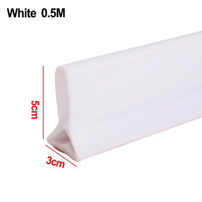 Stopper Wasserbarriere 5cm Höhe Zubehör Badezimmer Küchen Silikon Transparent/Grau/Schwarz/Weiß Nagelneu
