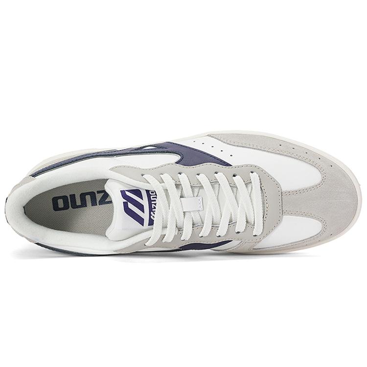 Mizuno Court Lite Bequeme Minimalistische Skateboard-Schuhe Unisex Grau Weiß Blau D1GH222702