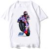 Jorge Martín GP Martinator 89 T-shirt Estiva Unisex Manica Corta GS Sport T-shirt Ragazzo Magliette Casual Equitazione Moto Top Bianchi
