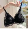 French Sweet Teen Triangle Cup Bra, Summer Ultra-Thin Sexy Wireless Push Up Bra for Small Bust