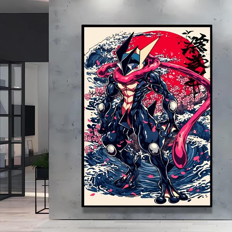 Canvas Prints Pokemon Greninja Classic Anime Posters Wall Art High Definition Images Modern Home Living Room Decor Children Gift