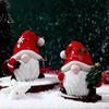 Santa Claus with Gifts Resin Christmas Decoration for Desktop or Living Room