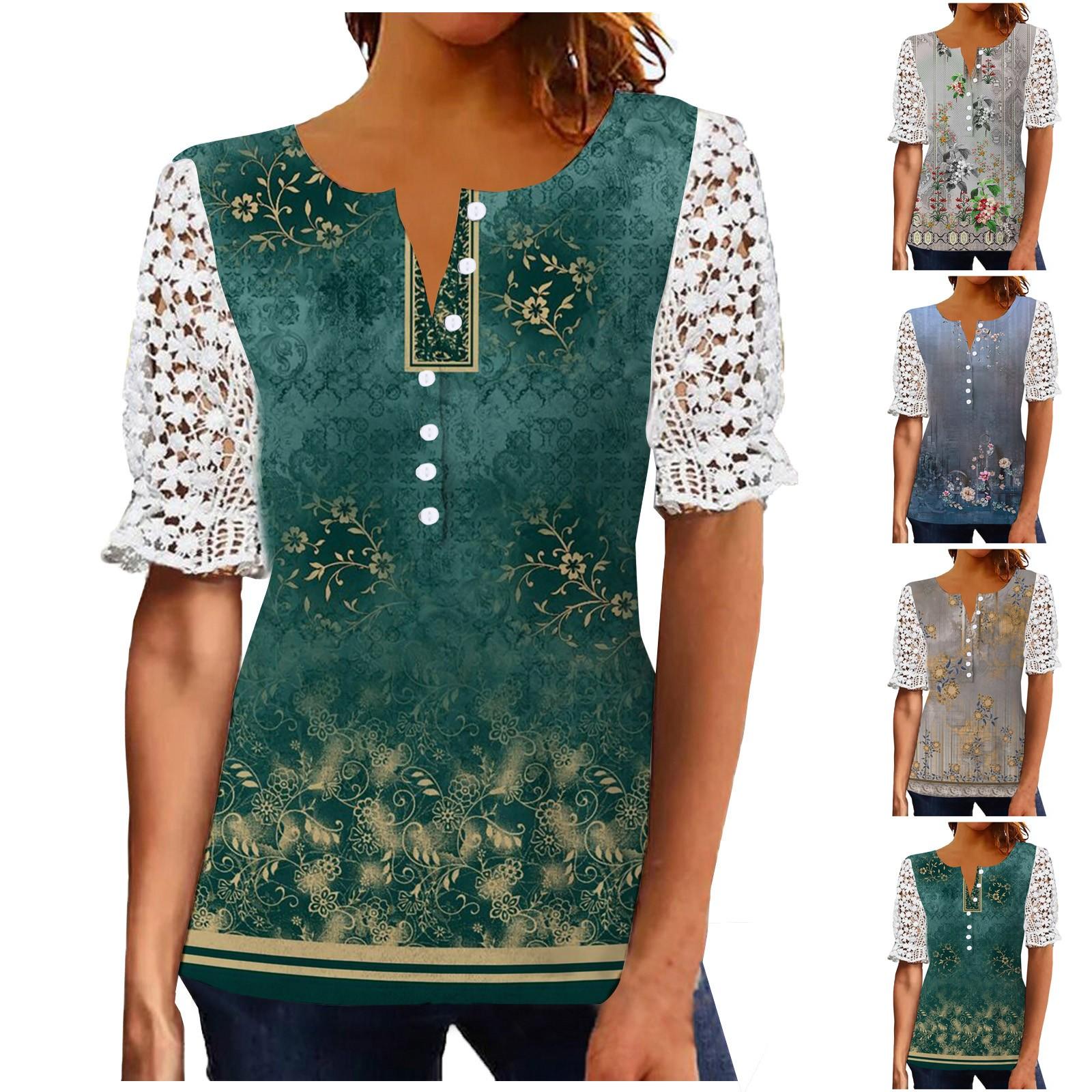 

Женская одежда, летняя повседневная пляжная накидка, свободная шифоновая короткая рубашка с винтажным принтом, туника с скрытым животом, топы