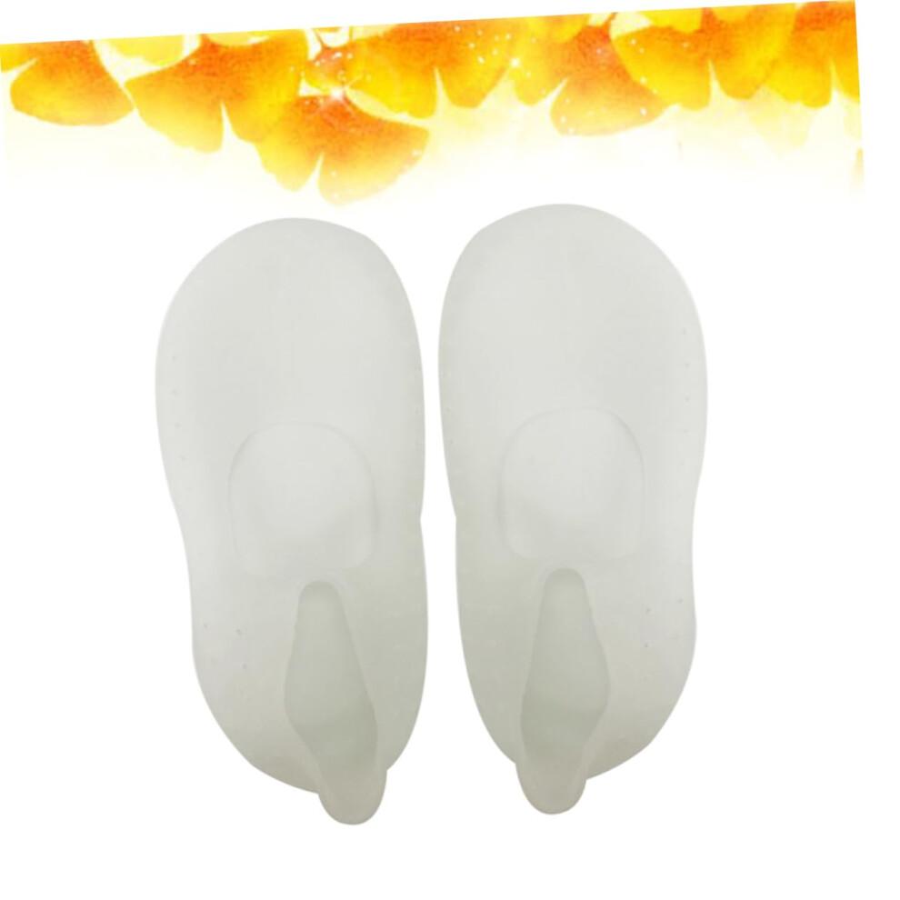 Silicone Gel Heel Socks Moisturizing Protection for Dry Cracked Feet and Heels Reusable Washable