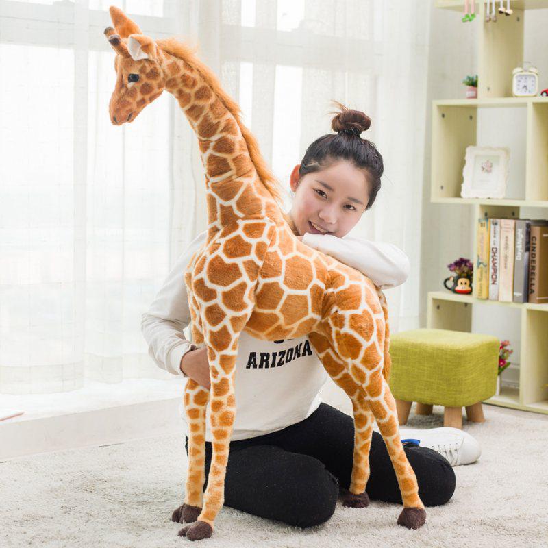 Simulation Giraffe & Sika Deer Plush Toy for Children's Photography & Birthday Gifts