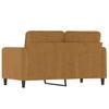 Vidaxl Sofa 2-Osobowa, Brązowy, 120 Cm, Tapicerowana Aksamitem