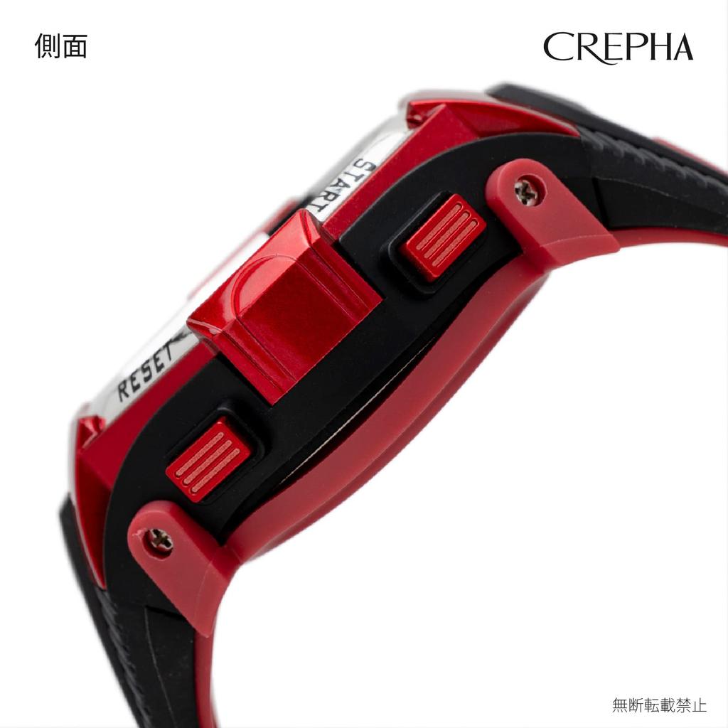 [Clefa] Digital Men's Watch Radio Solar Rechargeable Urethane Belt Black FDM7861-RD