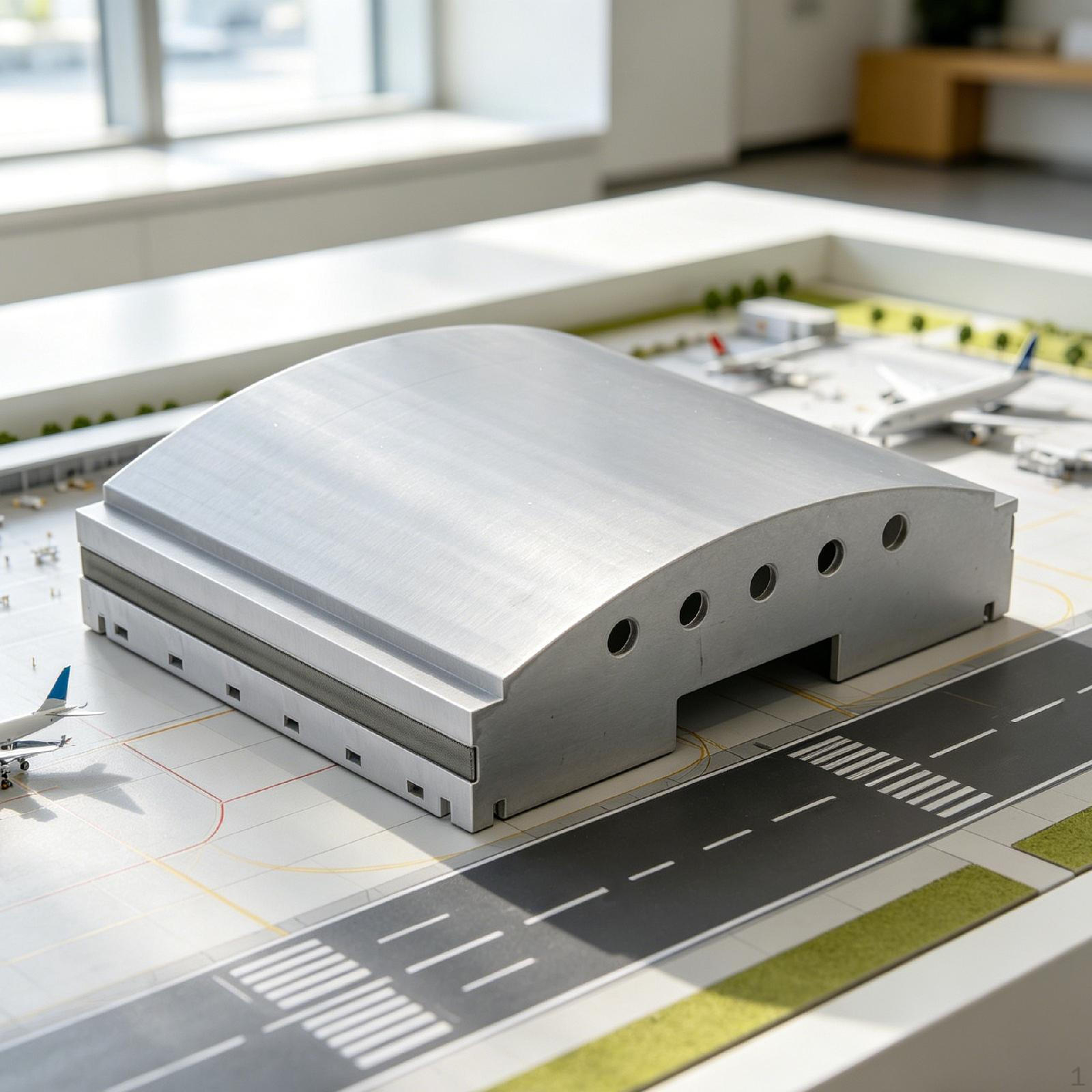 

1/400 Airfield Hangar Model Aircraft Layout Scenery Sand Table Ornament Desk Decoration Prop Airport