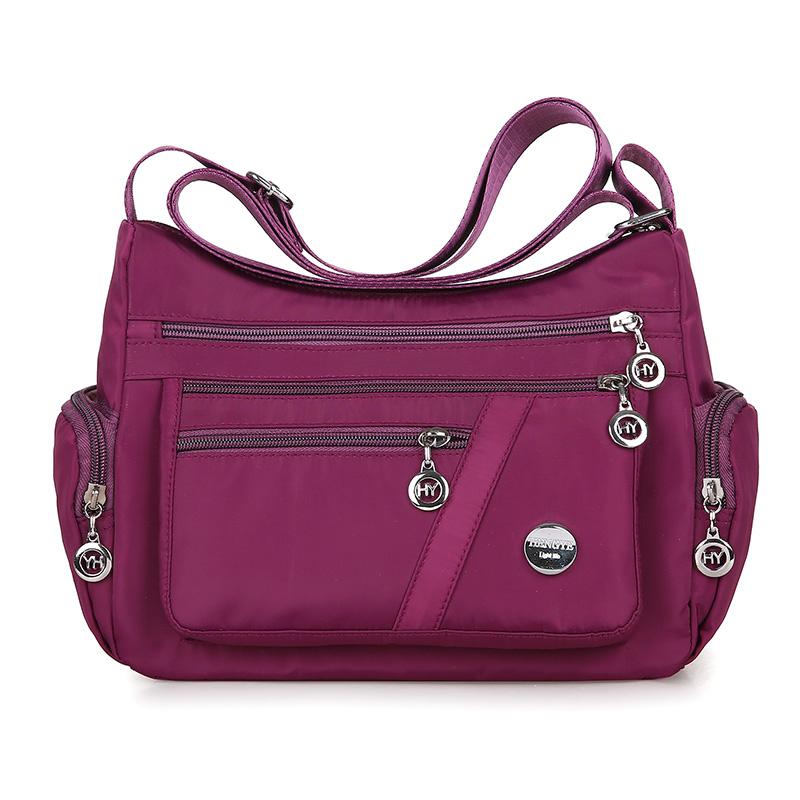 Women's Cloth Bag Shoulder Bag Waterproof Nylon Cloth Women's Bag Japanese and Korean Shoulder Oblique Span Bag Casual Bag