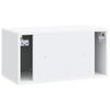 Wall Mounted TV Cabinet 59.5 x 31 x 30 cm White Engineered Wood