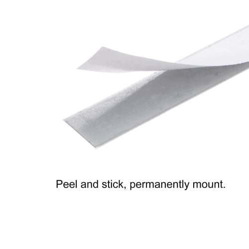 uxcell Carbon Steel Adhesive Tape Measure, Silver Tone, Straight Track Tape, Flat Ruler, 100cm Metric, Left to Right Reading