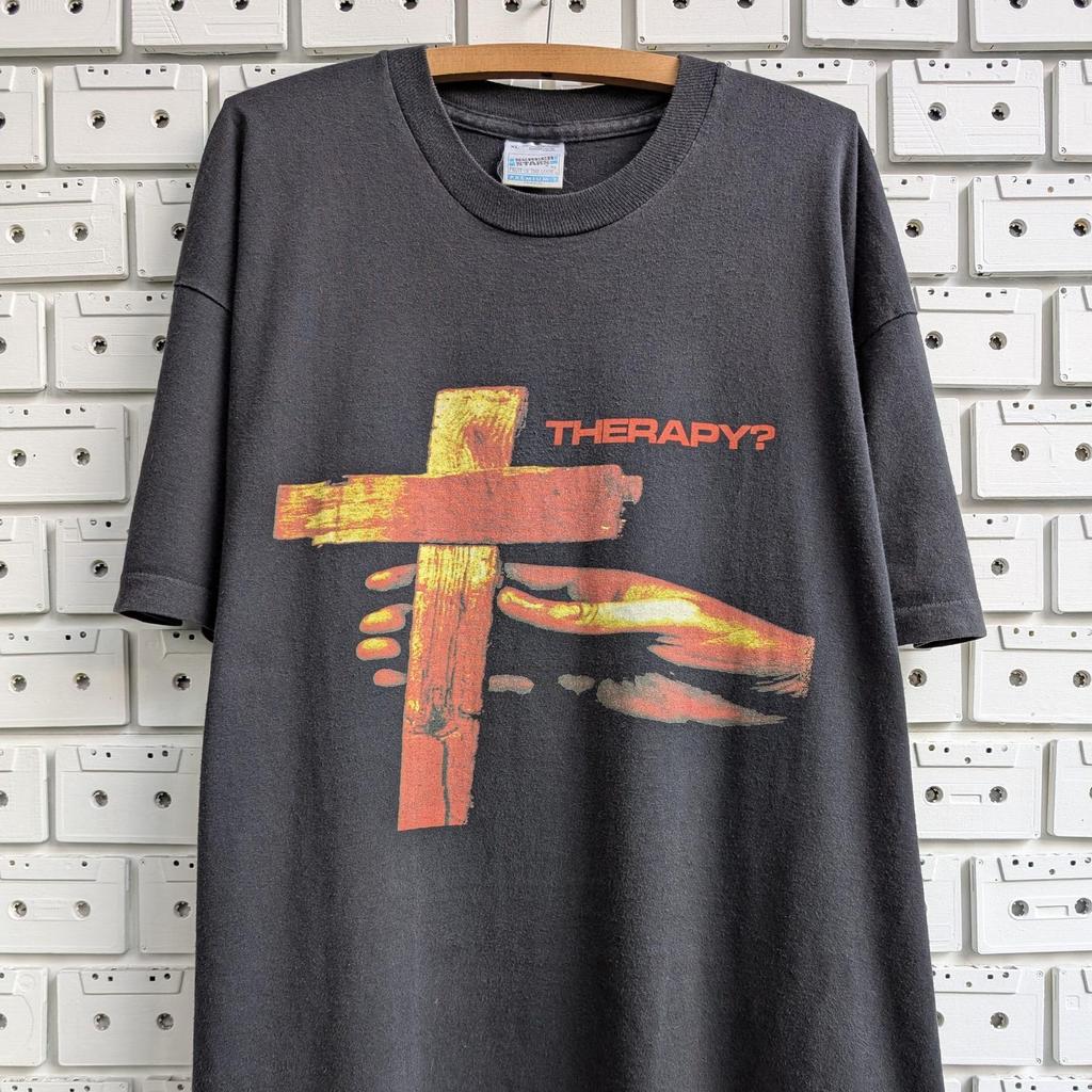 Terapia Vintage anni '90? T-shirt Tour Irish Alternative Metal Noise Rock Band Merch Tee Taglia XL