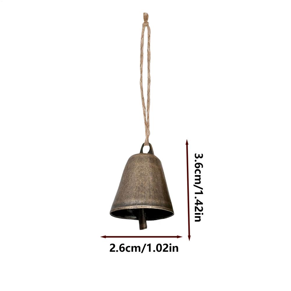 1PC Retro Bell Ornaments for Christmas Tree Christmas Bells for Decoration Rustic Bells Vintage Decor Chime Bell Pendant Bells