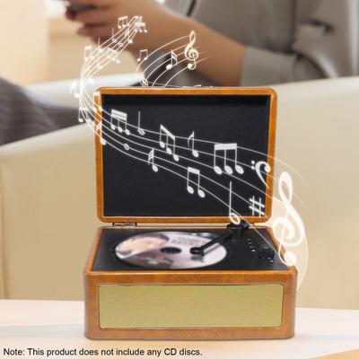 Lettore CD retrò Giradischi audio a vassoio multifunzionale tipo vassoio BT Giradischi audio ad alta fedeltà
