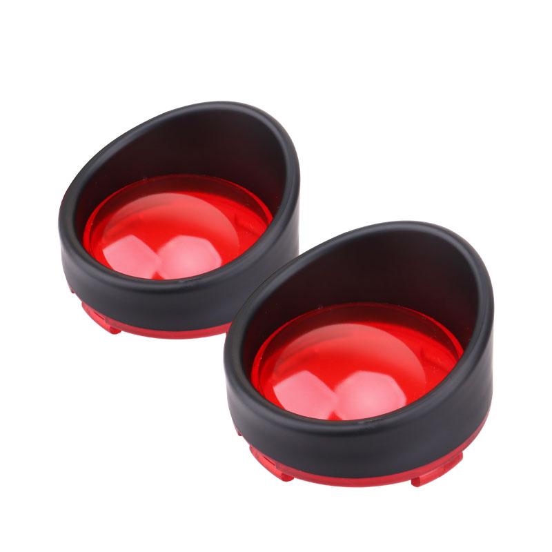 2 Stück Motorrad Blinkerleuchte Linse Blinkerlinse Zierring Visierabdeckung Für Harley Dyna Street Glide Fat Boy Softail Touring