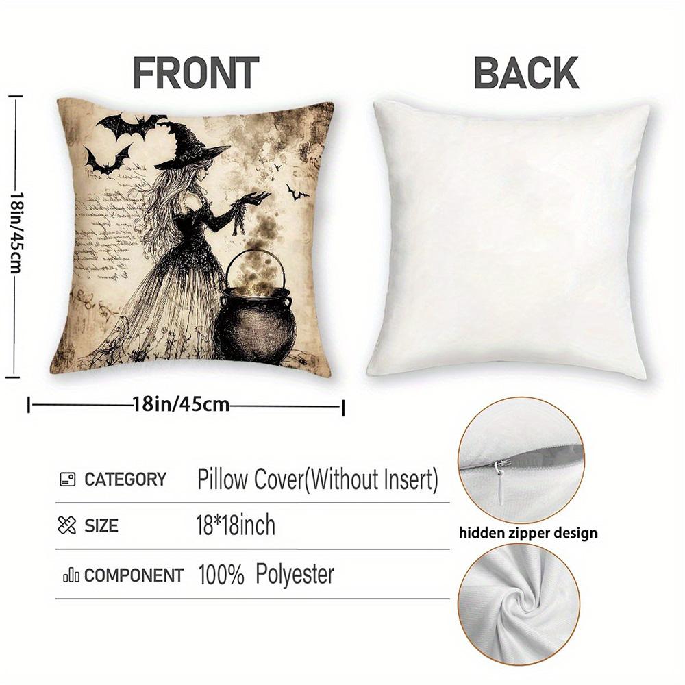 Halloween Themed Pillow Covers: Witch, Pumpkin, Haunted House & Ghost Designs Sofa cushion cover home room decoration