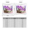 Alpha Male Cat Kitten Rainbow Floral Pillow Case Comfy Pillow Cover Kawaii Cushion Cover For Sofa Car Home Decor